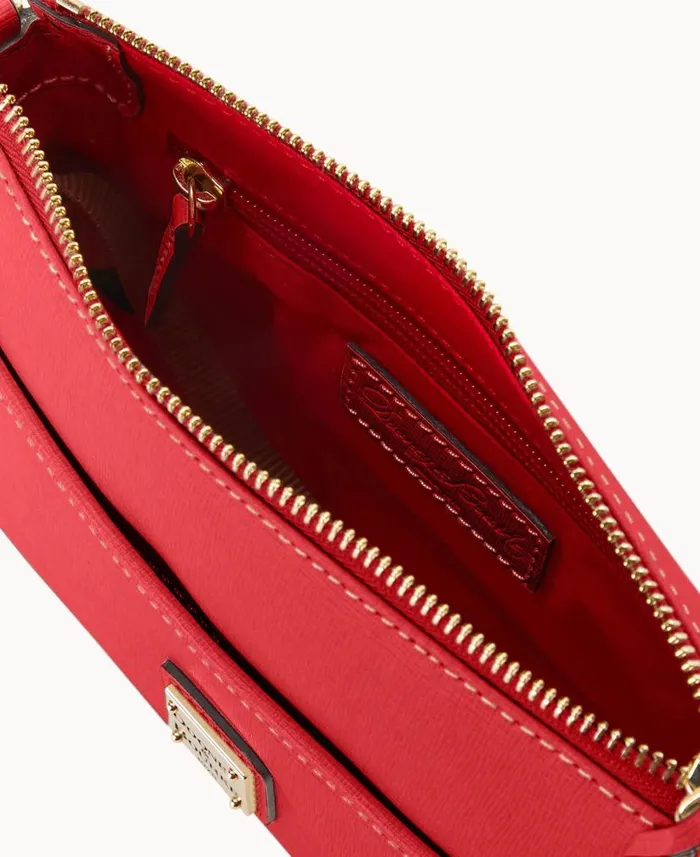Saffiano Katie Crossbody Tomato Woman Dooney and Bourke Crossbodies