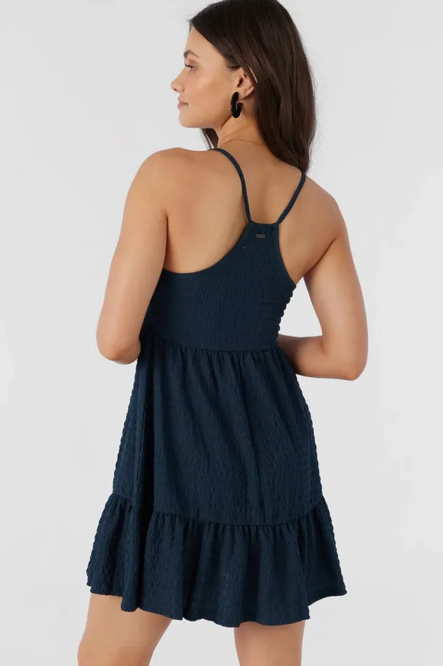 SAIGE TEXTURED KNIT SHORT DRESS Slate Women O039NEILL Clothing