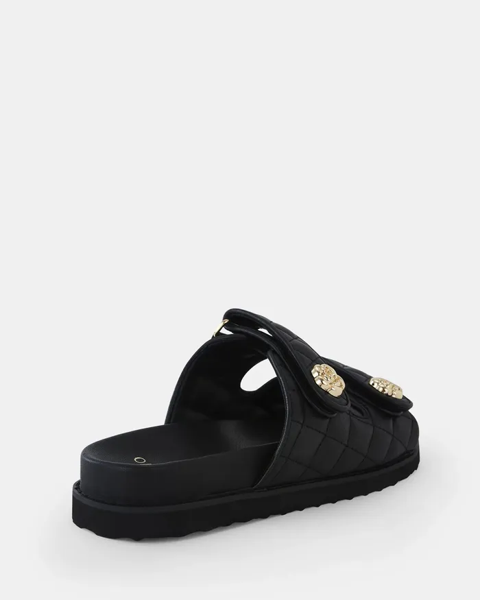SAKURIA BLACK Sandals Flat Sandals NOVO Shoes Women