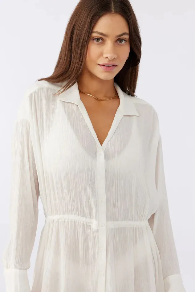 SALTWATER SOLIDS CAMI SWIM COVERUP Vanilla Women O039NEILL Swim