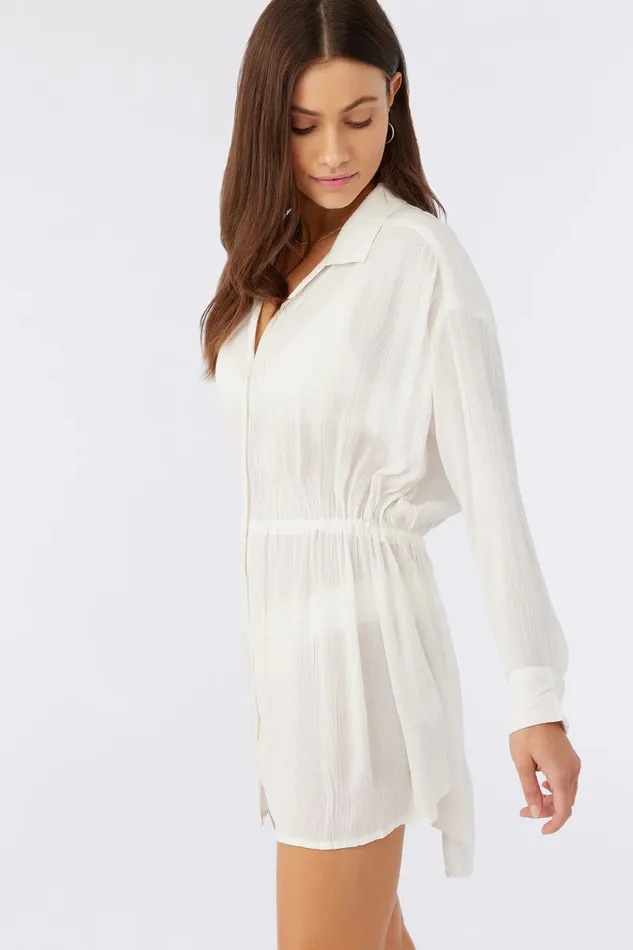 SALTWATER SOLIDS CAMI SWIM COVERUP Vanilla Women O039NEILL Swim