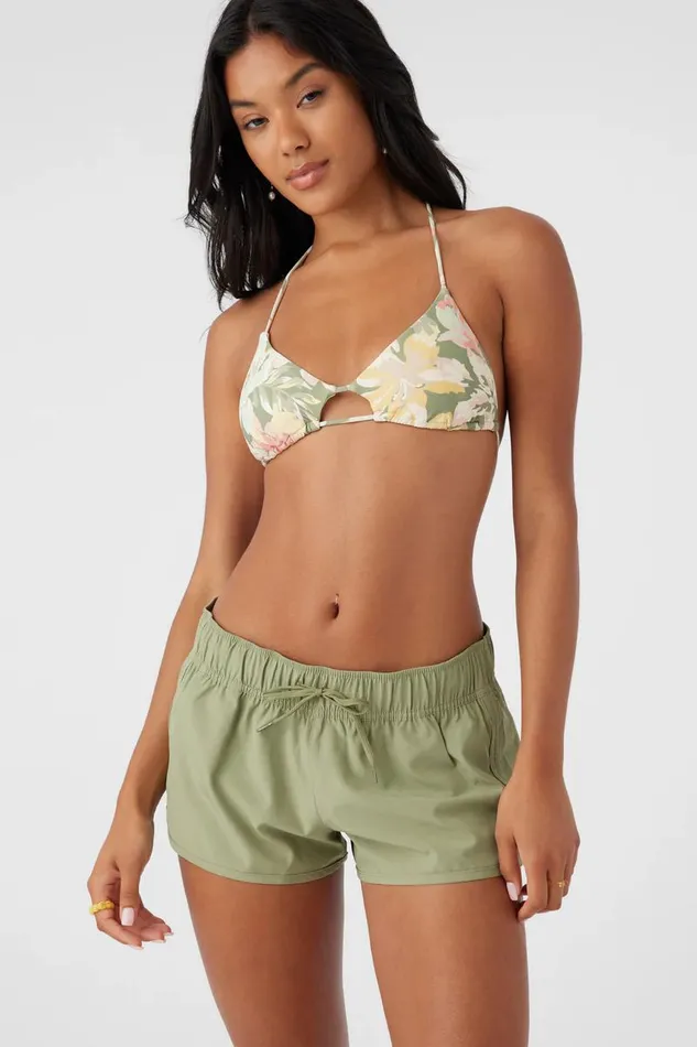 SALTWATER SOLIDS LANEY 2034 STRETCH BOARDSHORTS Oil Green Women O039NEILL Swim