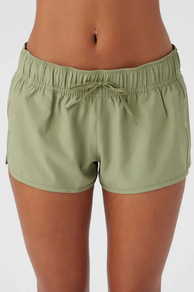 SALTWATER SOLIDS LANEY 2034 STRETCH BOARDSHORTS Oil Green Women O039NEILL Swim