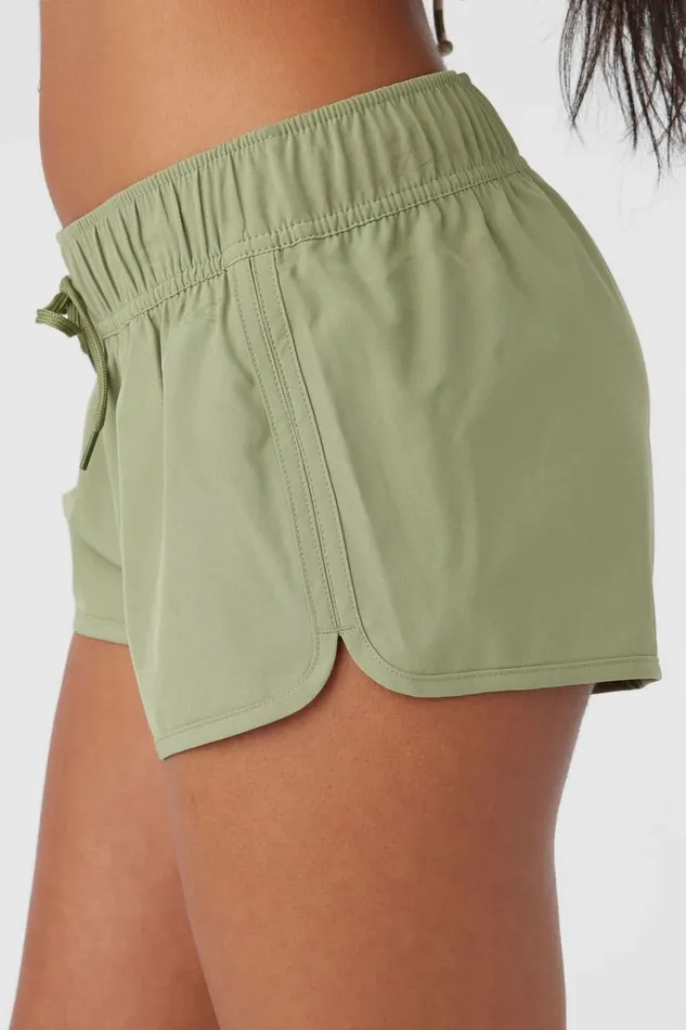 SALTWATER SOLIDS LANEY 2034 STRETCH BOARDSHORTS Oil Green Women O039NEILL Swim