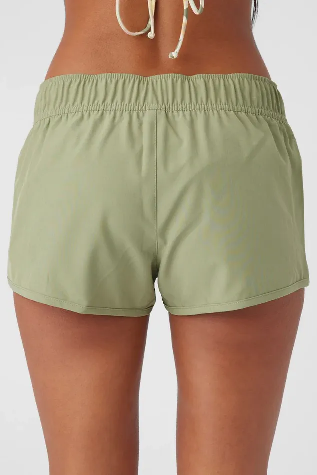 SALTWATER SOLIDS LANEY 2034 STRETCH BOARDSHORTS Oil Green Women O039NEILL Swim