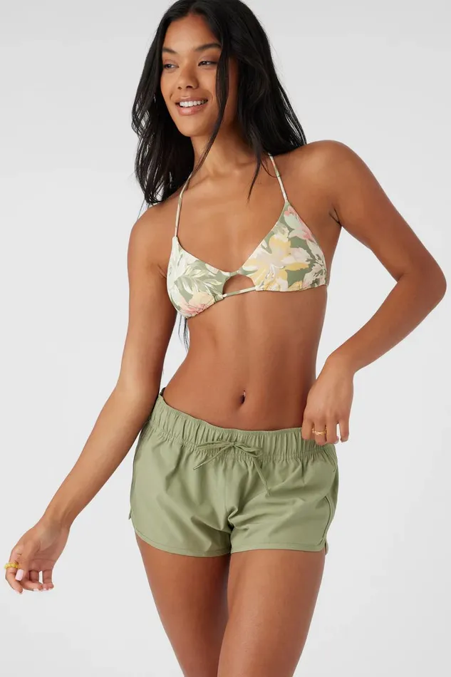 SALTWATER SOLIDS LANEY 2034 STRETCH BOARDSHORTS Oil Green Women O039NEILL Swim
