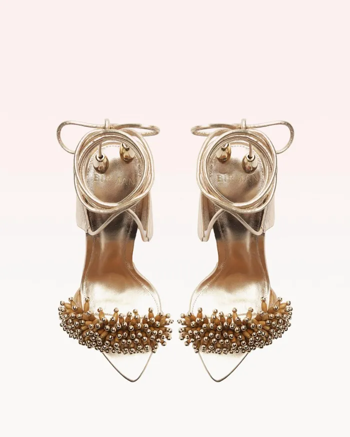 Sandals Women Alexandre Birman Zaya 100 Metallic Gold