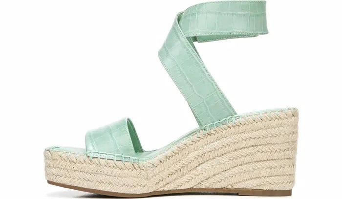 Sandals Women Franco Sarto Franco Carezza Espadrille Wedge Sandal Mint Leather