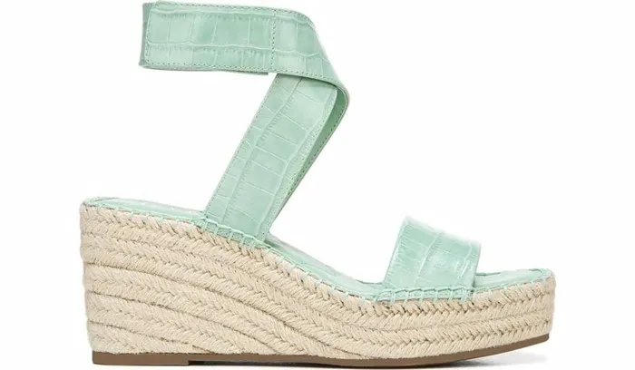 Sandals Women Franco Sarto Franco Carezza Espadrille Wedge Sandal Mint Leather
