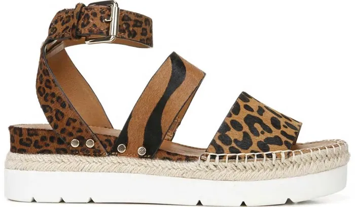 Sandals Women Franco Sarto Sarto Calvin Wedge Sandal Whiskey Calf Hair
