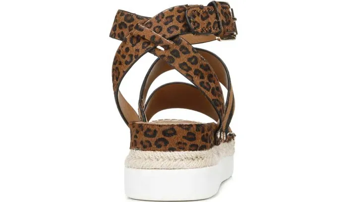 Sandals Women Franco Sarto Sarto Calvin Wedge Sandal Whiskey Calf Hair