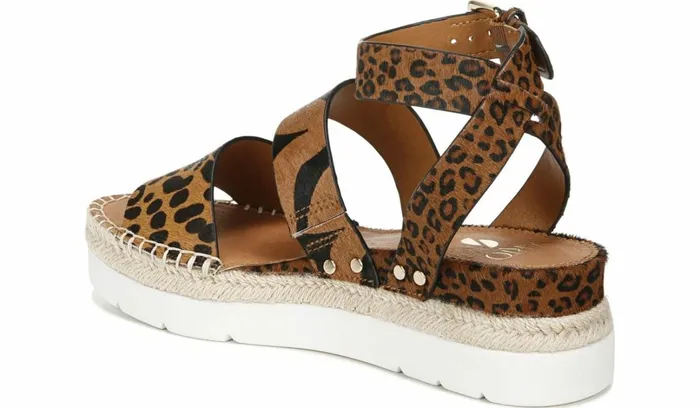 Sandals Women Franco Sarto Sarto Calvin Wedge Sandal Whiskey Calf Hair