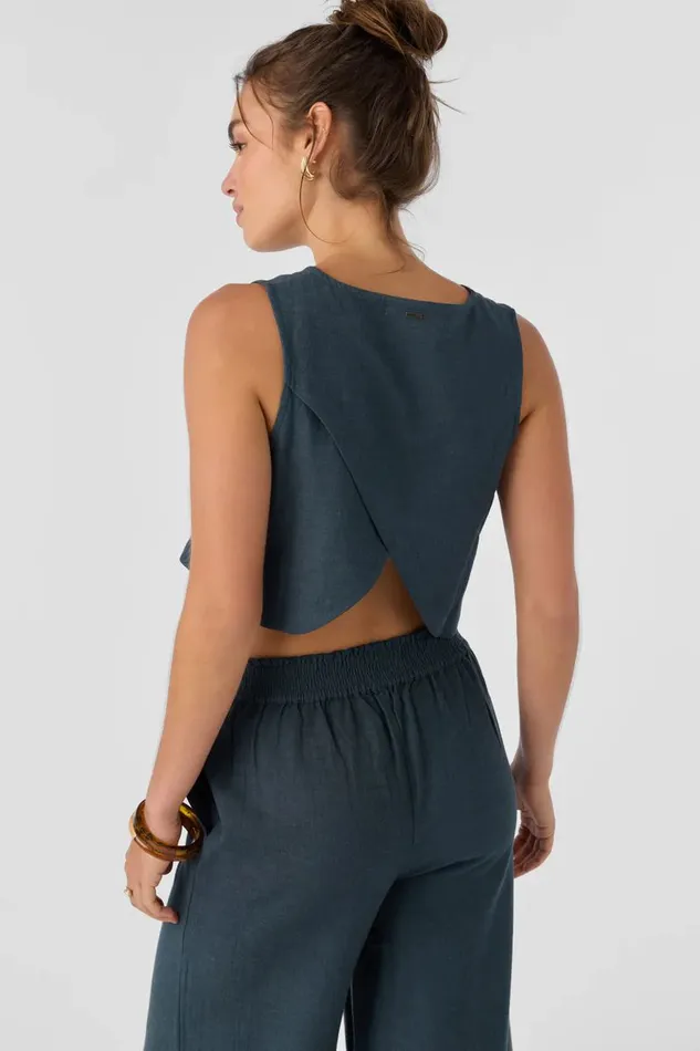 SANDERS LINEN TOP Women O039NEILL Collections