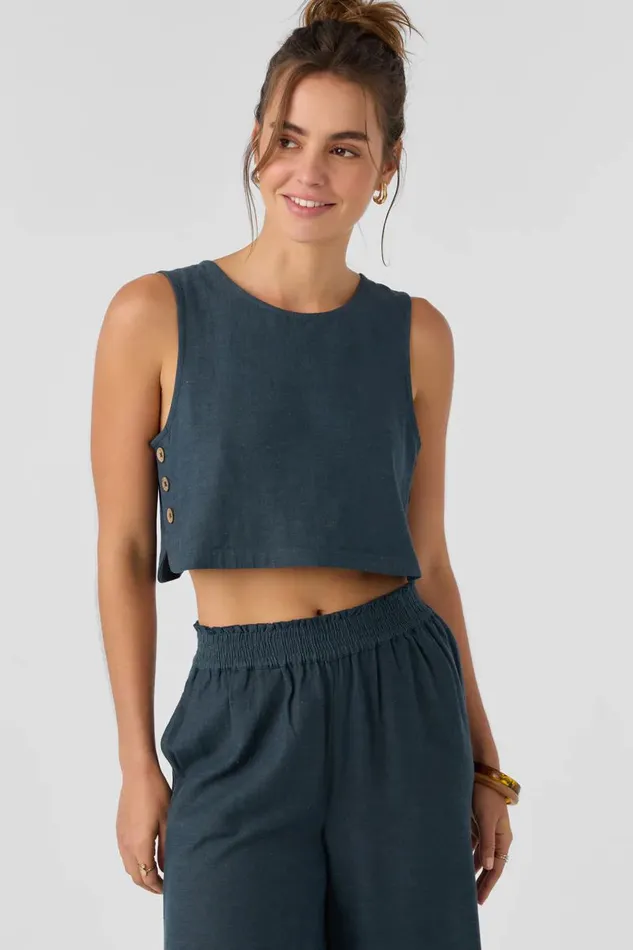 SANDERS LINEN TOP Women O039NEILL Collections