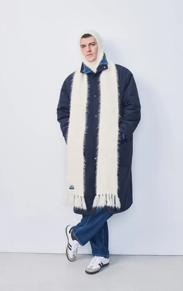 Scarf Bymi Melange Pearl WomenMen American Vintage Scarves And Shawls