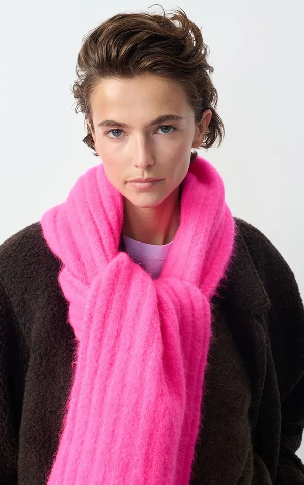 Scarf Vitow Neon Pink Melange WomenMen American Vintage Scarves And Shawls Scarf Vitow Neon Pink Melange WomenMen American Vintage Scarves And Shawls