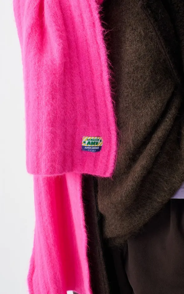 Scarf Vitow Neon Pink Melange WomenMen American Vintage Scarves And Shawls Scarf Vitow Neon Pink Melange WomenMen American Vintage Scarves And Shawls