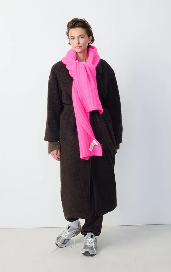 Scarf Vitow Neon Pink Melange WomenMen American Vintage Scarves And Shawls Scarf Vitow Neon Pink Melange WomenMen American Vintage Scarves And Shawls