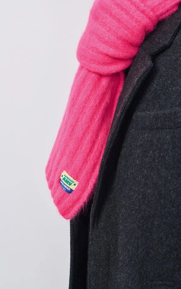 Scarf Vitow Neon Pink Melange WomenMen American Vintage Scarves And Shawls Scarf Vitow Neon Pink Melange WomenMen American Vintage Scarves And Shawls