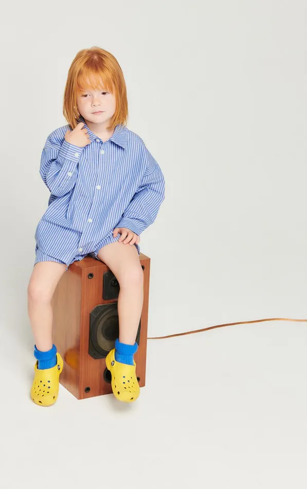 Shirt Zatybay Aqua Stripes Kids American Vintage Shirts Shirt Zatybay Aqua Stripes Kids American Vintage Shirts