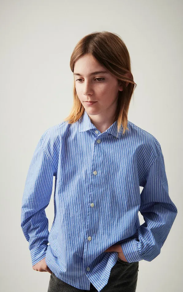 Shirt Zatybay Aqua Stripes Kids American Vintage Shirts Shirt Zatybay Aqua Stripes Kids American Vintage Shirts