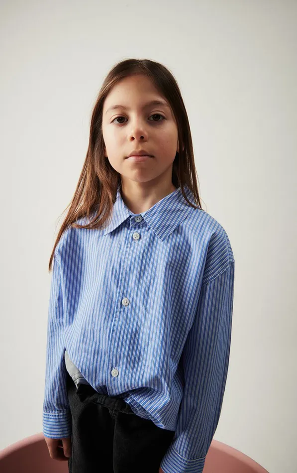 Shirt Zatybay Aqua Stripes Kids American Vintage Shirts Shirt Zatybay Aqua Stripes Kids American Vintage Shirts