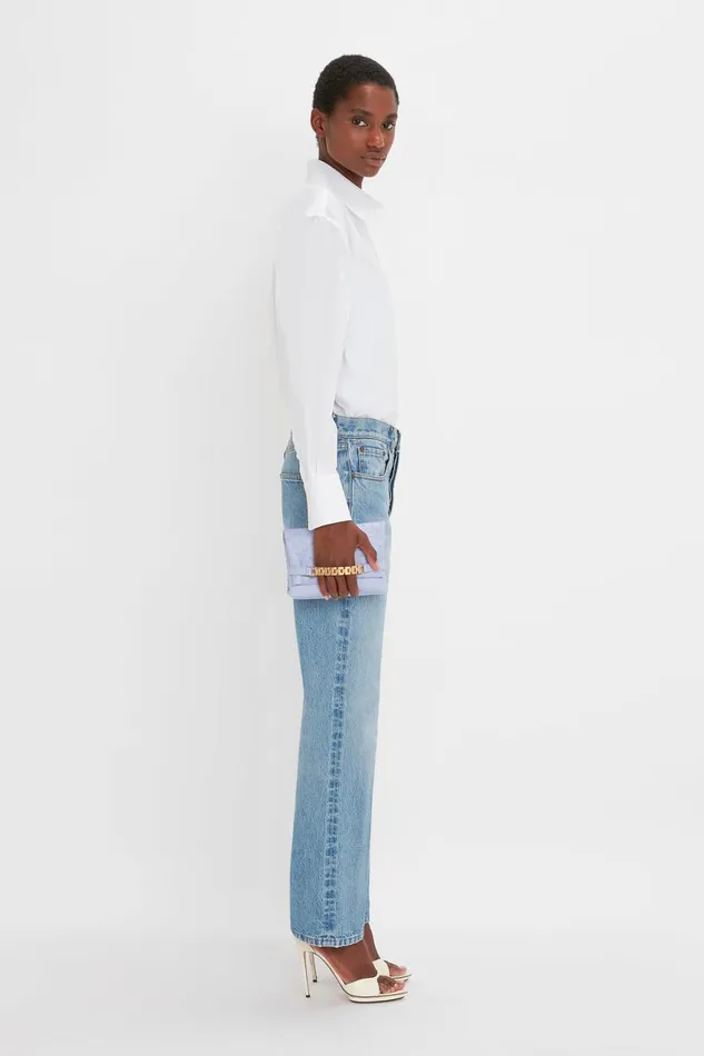 Shirts and Tops Women Victoria Beckham Cropped Long Sleeve Shirt In White