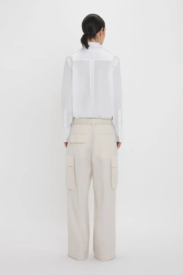 Shirts and Tops Women Victoria Beckham Oversized Pocket Shirt In White