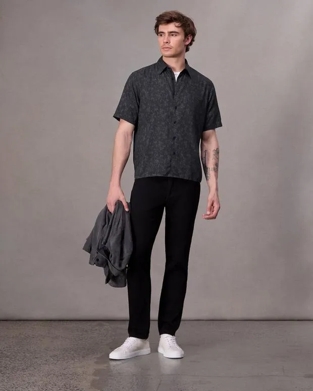 Shirts Men Rag and Bone Dalton Printed Shirt Blackfloral