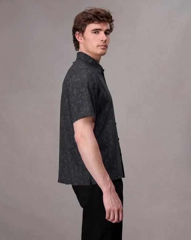 Shirts Men Rag and Bone Dalton Printed Shirt Blackfloral