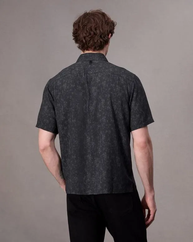 Shirts Men Rag and Bone Dalton Printed Shirt Blackfloral