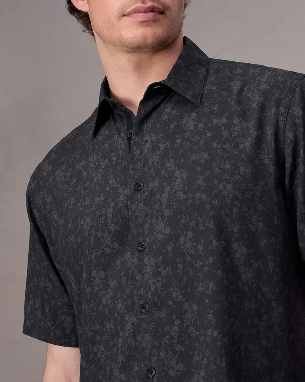 Shirts Men Rag and Bone Dalton Printed Shirt Blackfloral