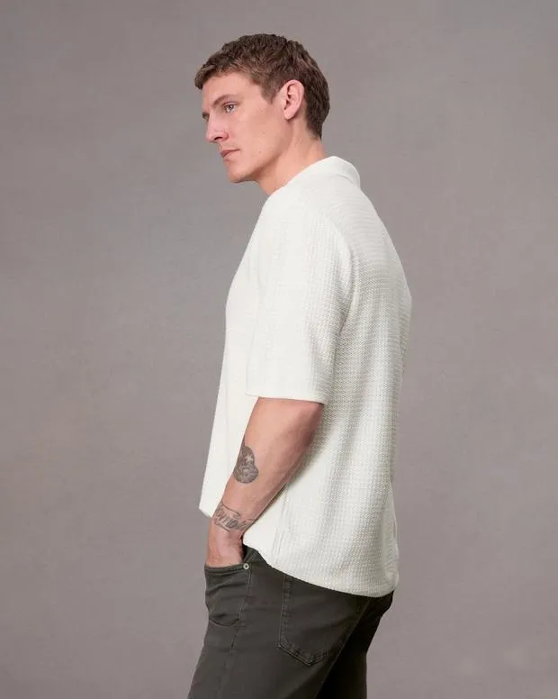 Shirts Men Rag and Bone Hayes Johnny Collar Polo Ivory