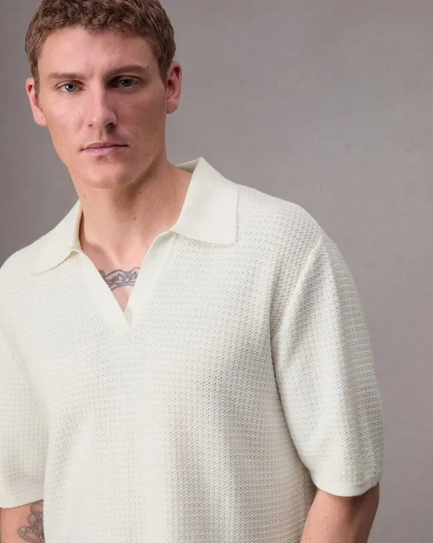 Shirts Men Rag and Bone Hayes Johnny Collar Polo Ivory