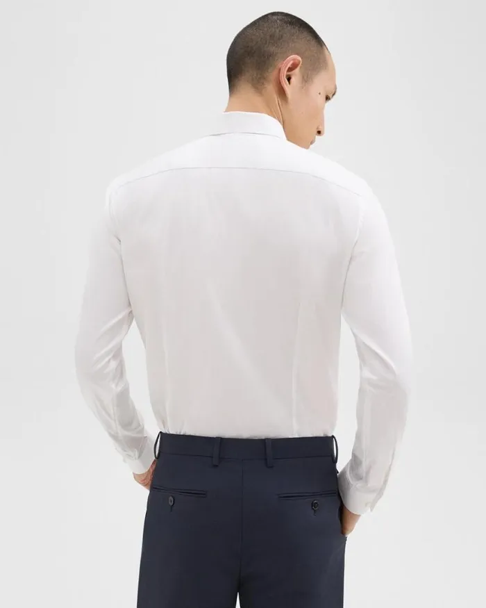 Shirts Men Theory Sylvain Shirt In Good Cotton White
