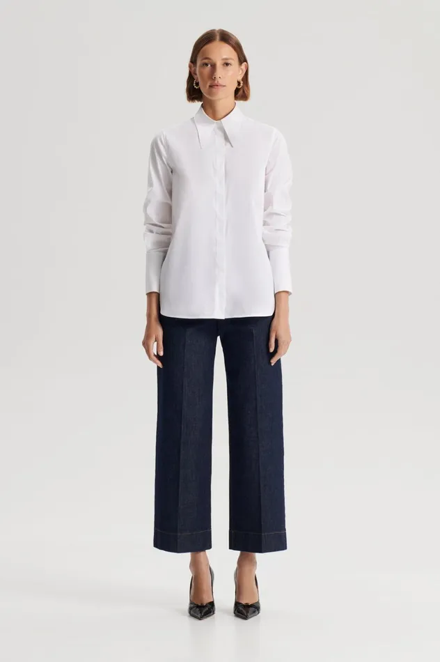 Shirts Women Scanlan Theodore COTTON SHIRT White