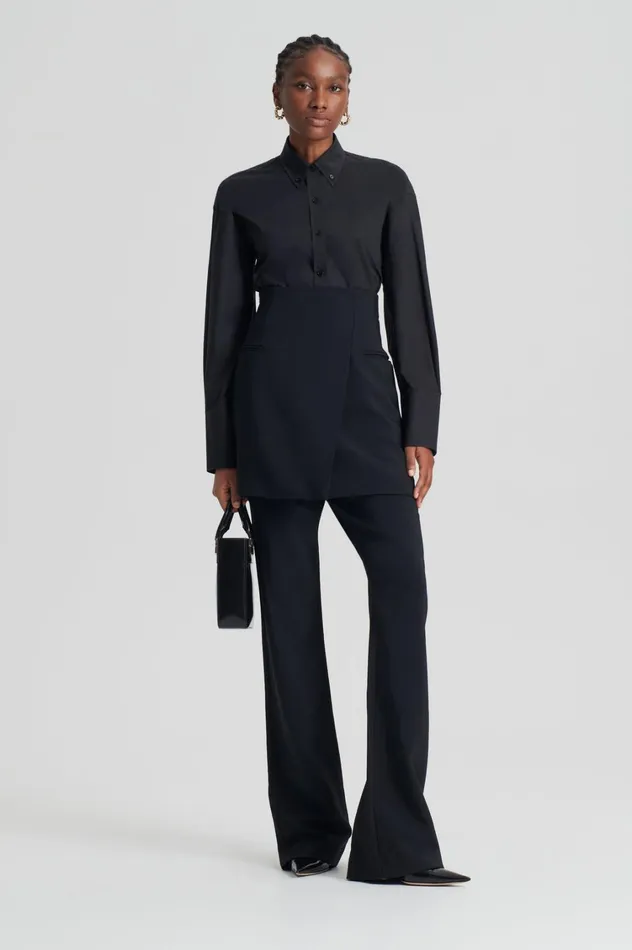 Shirts Women Scanlan Theodore PARACHUTE COTTON SHIRT Black