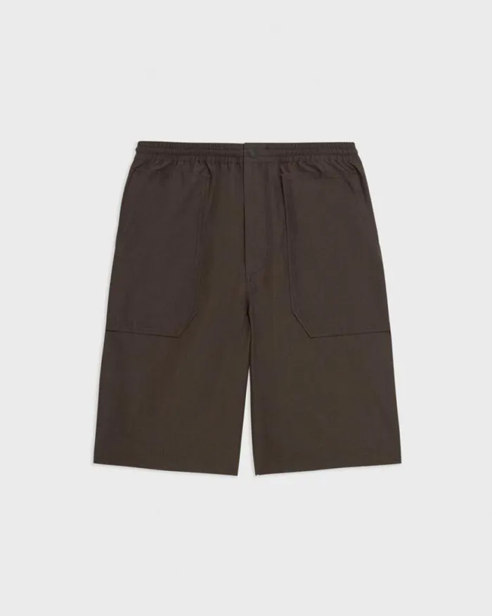 Shorts Men Theory CottonBlend PullOn Short Deep Tundra