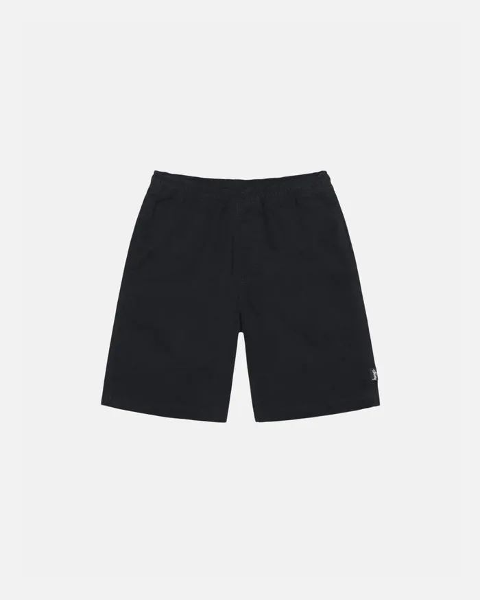 Shorts MenWomen Stussy BEACH SHORT BRUSHED COTTON Black