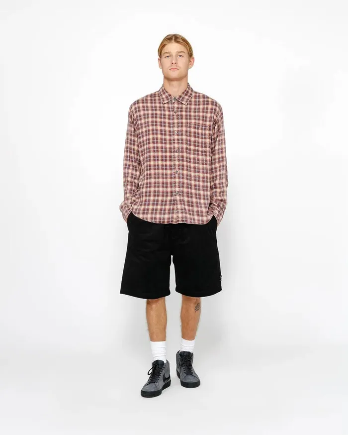 Shorts MenWomen Stussy BEACH SHORT BRUSHED COTTON Black Shorts MenWomen Stussy BEACH SHORT BRUSHED COTTON Black