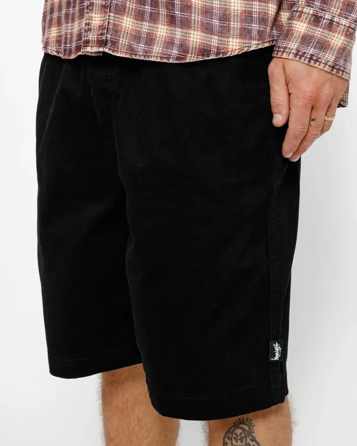 Shorts MenWomen Stussy BEACH SHORT BRUSHED COTTON Black Shorts MenWomen Stussy BEACH SHORT BRUSHED COTTON Black