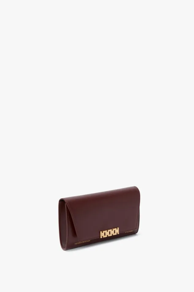 Shoulder Bags Women Victoria Beckham Wallet On Chain In Burgundy Leather