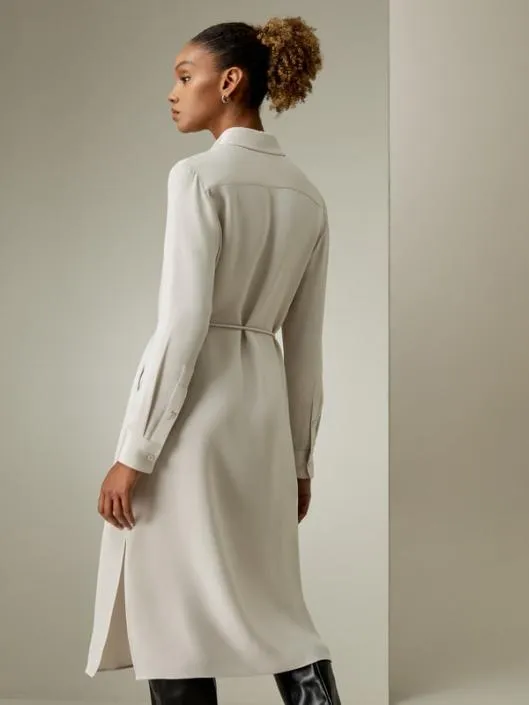 Silk Rope Tie Under Knee Dress Women Jumpsuits Lilysilk Dresses