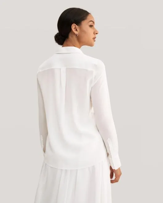 Simplicity Wrinkle Free Basic Silk Shirt Women Women Blouses Lilysilk Shirts