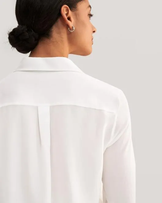 Simplicity Wrinkle Free Basic Silk Shirt Women Women Blouses Lilysilk Shirts