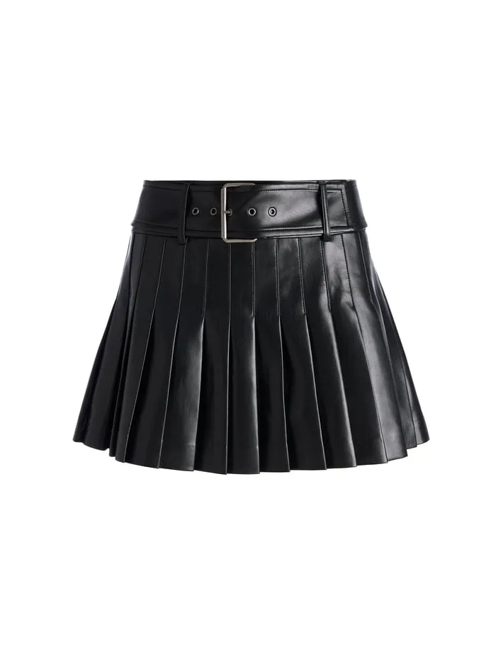 Skirts Women Alice Olivia Mera Mini Skirt Black