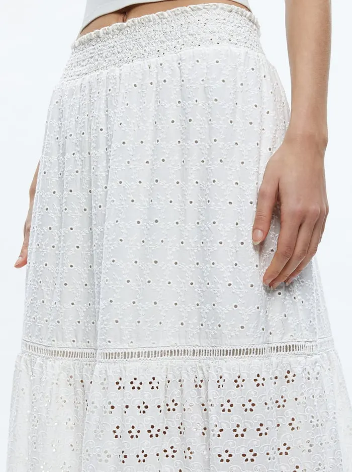 Skirts Women Alice Olivia Reise Panelled Maxi Skirt Off White