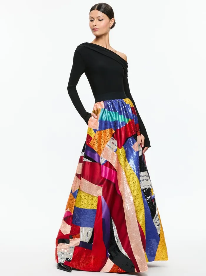 Skirts Women Alice Olivia Tom Wesselmann Tina Embellished Ballgown Skirt Limitless