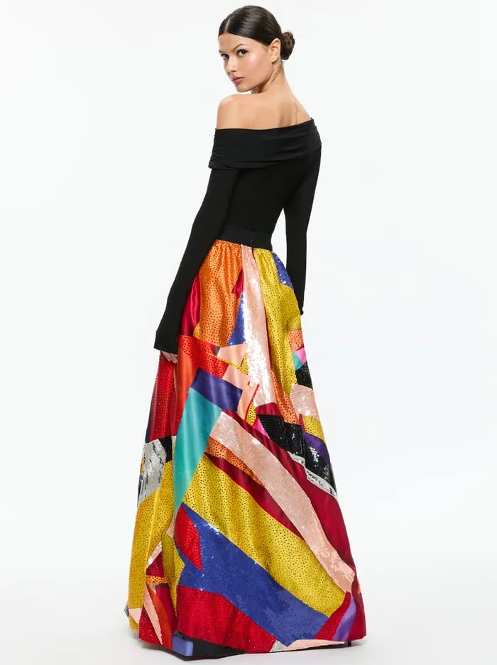 Skirts Women Alice Olivia Tom Wesselmann Tina Embellished Ballgown Skirt Limitless