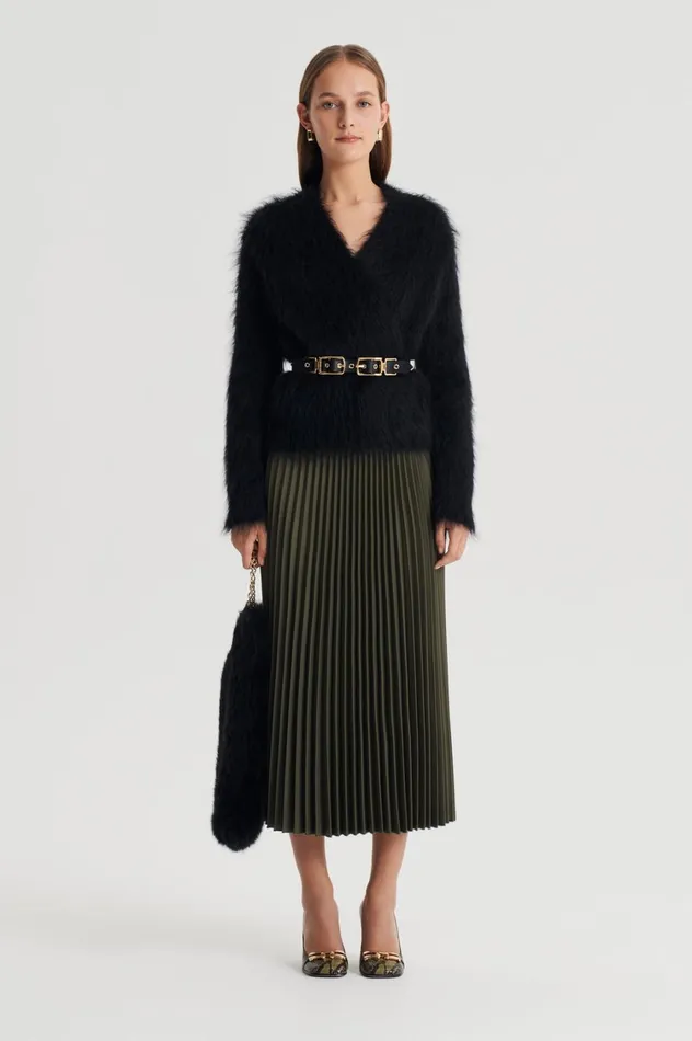 Skirts Women Scanlan Theodore TWILL PLEAT SKIRT Jungle